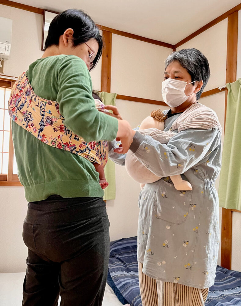 産後ケアでは、お母さんたちが安心して育児に向き合えるよう、新生児からさまざまな月齢の乳児まで、それぞれの状況に応じてサポート